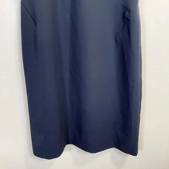 Tahari Lace Event Formal Sheath Navy Dress - Picture 5 of 12